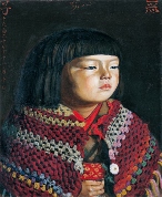 学芸員・うえださんのワンポイント作品解説vol.2 ― 岸田劉生「毛糸肩掛せる麗子肖像」